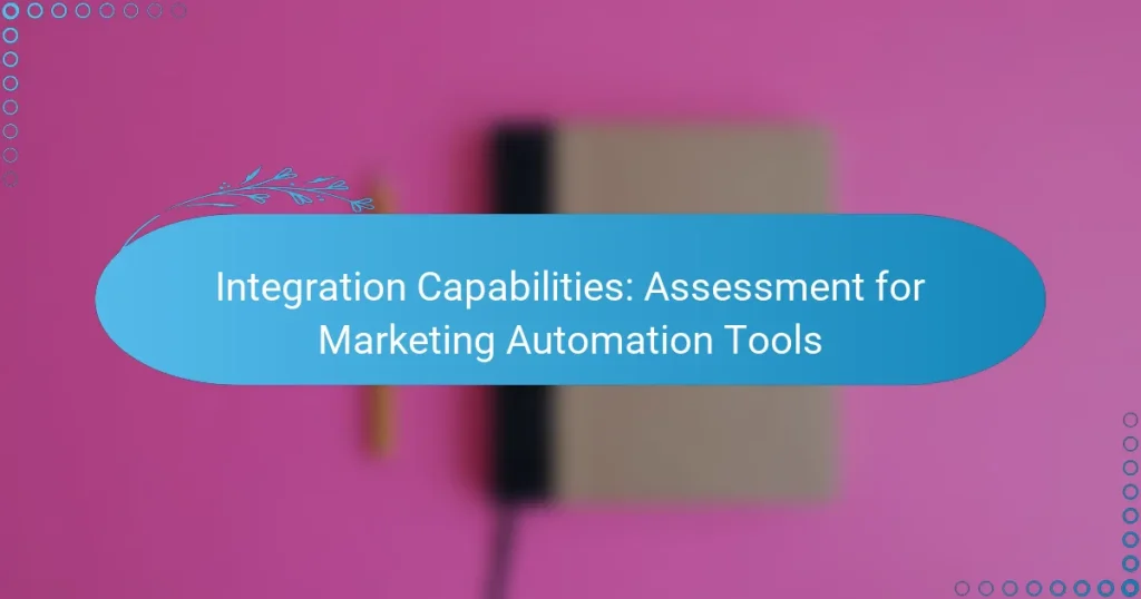 Integration Capabilities: Assessment for Marketing Automation Tools