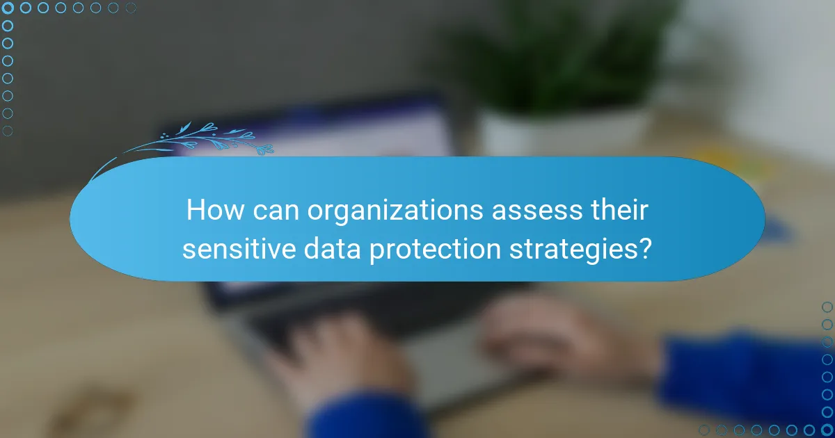 How can organizations assess their sensitive data protection strategies?