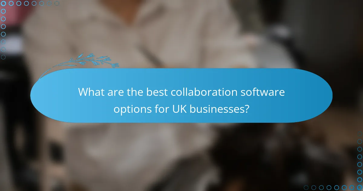 What are the best collaboration software options for UK businesses?